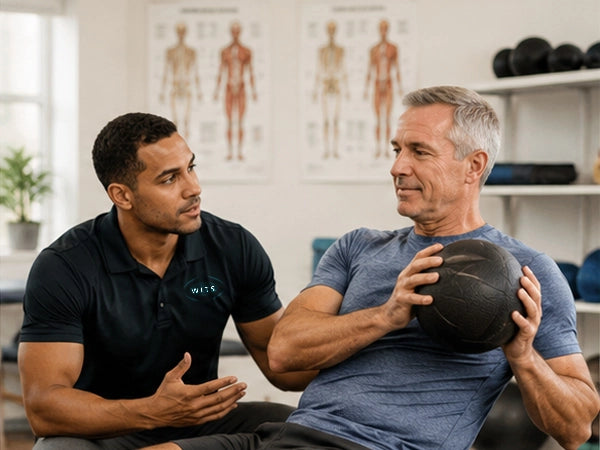 Medical Fitness Specialist with Client